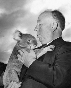 Hitchcock and a koala 