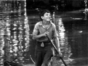 That's a pocket of salt the boy has dangling from his belt. supposedly to throw at monsters. Sounds legit. 